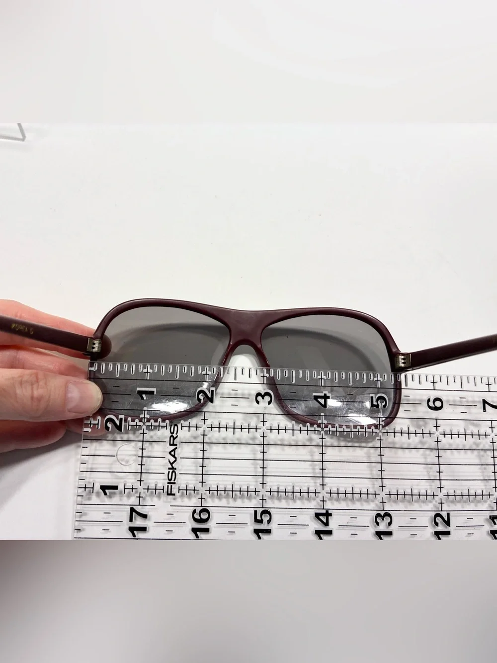 70s 80s Foster Grant Burgundy Plastic Frame Oversized Men’s Sunglasses Vintage